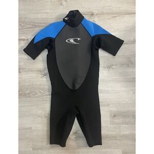 O'Neill Reactor Youth Size L Shorty Super Seal Black Blue Wet Suit, Surfing